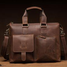 Load image into Gallery viewer, Crazy Horse Leather Briefcase