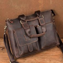 Load image into Gallery viewer, Crazy Horse Leather Briefcase