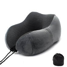 Load image into Gallery viewer, U-Shape Travel Pillow for Airplane Foam Neck Pillow