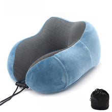Load image into Gallery viewer, U-Shape Travel Pillow for Airplane Foam Neck Pillow