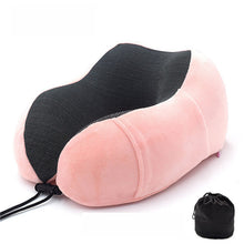 Load image into Gallery viewer, U-Shape Travel Pillow for Airplane Foam Neck Pillow