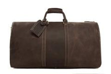 Load image into Gallery viewer, Leather Duffel Gym Overnight Bags