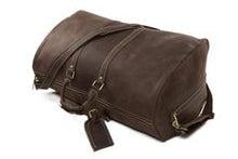 Load image into Gallery viewer, Leather Duffel Gym Overnight Bags