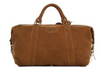 Load image into Gallery viewer, Vintage Brown Genuine Natural Leather Overnight Bag
