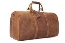 Load image into Gallery viewer, Leather Duffel Gym Overnight Bags