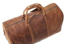 Load image into Gallery viewer, Leather Duffel Gym Overnight Bags