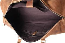 Load image into Gallery viewer, Leather Duffel Gym Overnight Bags