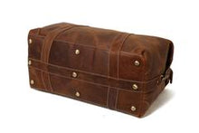 Load image into Gallery viewer, Vintage Leather Duffle Bag