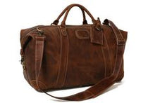 Load image into Gallery viewer, Vintage Leather Duffle Bag
