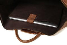 Load image into Gallery viewer, Vintage Leather Duffle Bag