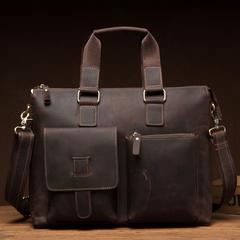 Crazy Horse Leather Briefcase