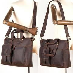 Crazy Horse Leather Briefcase