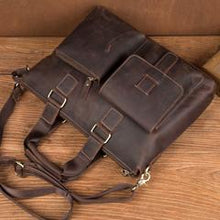 Load image into Gallery viewer, Crazy Horse Leather Briefcase
