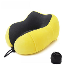 Load image into Gallery viewer, U-Shape Travel Pillow for Airplane Foam Neck Pillow
